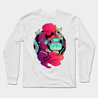 Blue Red Blend Aquarius Beauty Long Sleeve T-Shirt